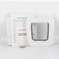 thumbnail image 2 of Microchip Cat Flap 2024 - White Selective Access Easy Installation 4 Manual Locking Options, 2 of 4