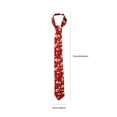 thumbnail image 2 of 1 Pce Cravate de Noël Chic Imprimée Cravate Décorative Accessoires de Vêtements, 2 of 9