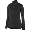 thumbnail image 2 of Augusta sportswear Women's Intensify Black Heather 1/4 Zip Pullover - 2957C, 2 of 2