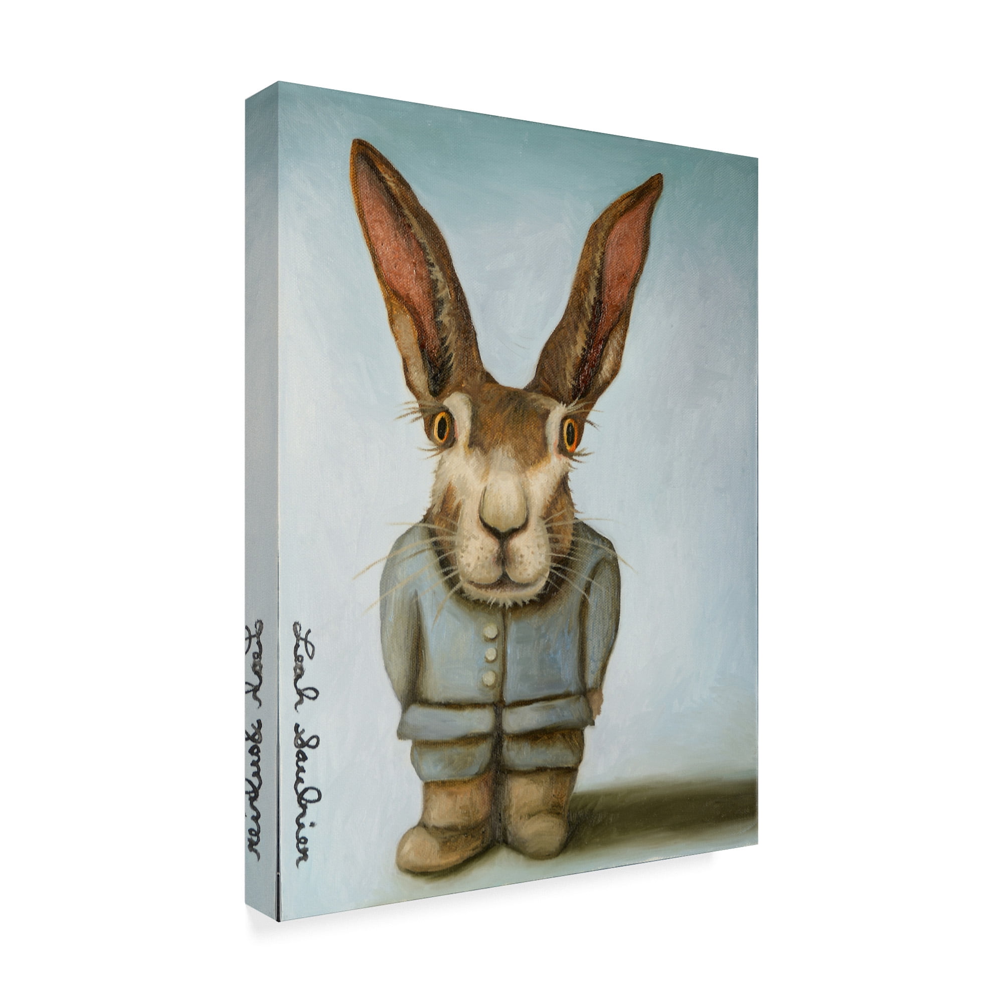 Trademark Fine Art 'Jack The Rabbit' Canvas Art by Leah Saulnier