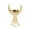 Gold, variant on ANXPTIME Rusts Resistant Moon Tower Candle Stand Elegant Dining Room Decoration Piece