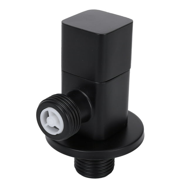 KONTONTY Shower Balance Adjustment Valve Copper Water Shut Off Black 1Set