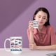 thumbnail image 3 of Taza de cerámica de Cat Lady para Kamala Harris `< *☆ #ο ν', 3 of 6