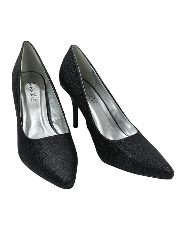 Karla-1 Women's Slip-On Stiletto Pointed Toe Glitter Fashion Dress Pumps 6.5