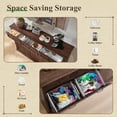 thumbnail image 4 of SinCiDo Triple Tilt Out Trash Can Cabinet, 20 Gallon Farmhouse Hidden Trash Cabinet w/3 Drawers, Kitchen Garbage Cabinets with Storage Basket, 4 of 8