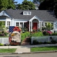 thumbnail image 5 of PHYHOO Garden Flag Star Striped Eagle Welcome Friends Vertical Double Sided Patriotic Memorial Day Independence Day Holiday Yard Outdoor Decorations White, 5 of 6