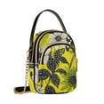 thumbnail image 7 of FORMRS Crossbody Bag for Women Quilted Travel Shoulder Cell Phone Purse with Chain Strap Handbag, Yellow Flowers, 7 of 7