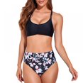 thumbnail image 1 of Women‘s Crop Top High Waisted Bikini Set Two Piece Swimsuits  S-2XL, 1 of 7