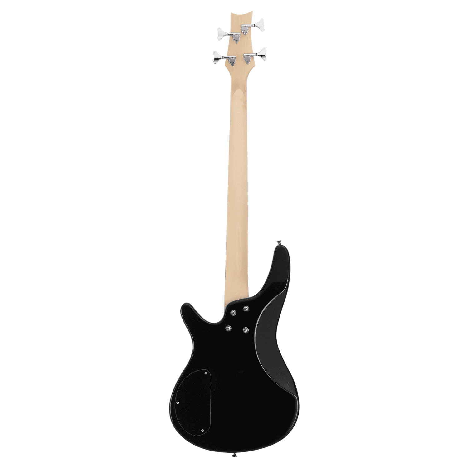 Hassch 4 String Electric Bass Guitar with Bag, 44 Inch Bass with Strap, Plectrum, Amp Wire and Wrench Tool, Black