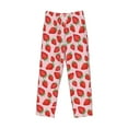 thumbnail image 6 of Uemuo Strawberries Pattern Men's Wide Leg Palazzo Lounge Pants with Pockets Light Weight Loose Comfy Casual Pajama Pants-Medium, 6 of 9