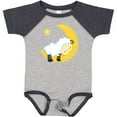 thumbnail image 3 of Inktastic Cute Sheep, Sleeping Sheep, Moon, Stars, Sleepy Boys or Girls Baby Bodysuit, 3 of 5