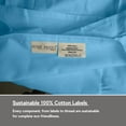 thumbnail image 6 of Home Prides 100% Cotton Full Sheets Set, 300 Thread Count, Cool Soft Sateen 4-Piece Bedding Set, 15" deep pocket, OEKO-TEX Certified Bed Sheets, Air Blue, 6 of 9