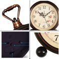 thumbnail image 5 of Loud Alarm Clock, Vintage Retro Decorative Quiet Non-Ticking Night Light, Quartz Analog Desk Table Clock Battery Operated (Roses), 5 of 5