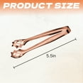 thumbnail image 2 of FACEGA Metal Tongs,Openwork Clip Top 304 Stainless Steel Kitchen Tongs,U Frame Handle 5.5" Kitchen Tongs for Cooking,For Pick Up, Sugar Cubes, Milk Balls,Rosegold, 2 of 7