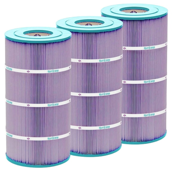 Hurricane Filters HF8411 Platinum Purple Spa Filter Cartridge Replacement (3 Pack)