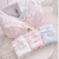 thumbnail image 2 of Conjunto de Bikini de Lolita para mujer, ropa interior Kawaii, sujetador cómodo, bragas con lazo, conjunto de lencería, 2 of 4