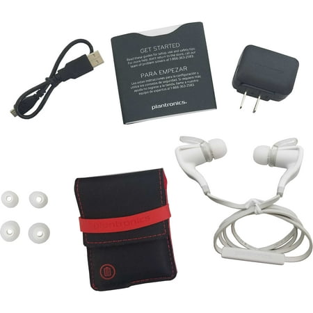 Plantronics BackBeat Go 2 White Stereo Bluetooth Headphones (Used)