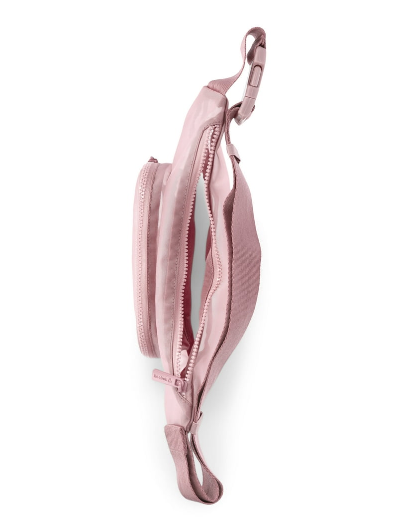 Reebok Women's Dusty Rose Crossbody Fanny Pack Bag with Adjustable