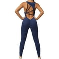 thumbnail image 4 of Lilgiuy Women's One-piece Sport Yoga Jumpsuit Running Fitness Workout Tight Pants Streetwear, 4 of 4
