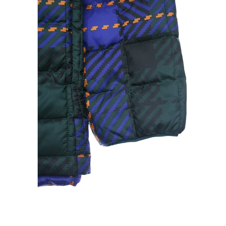 The North Face Thermoball Eco 2.0 Mens Plaid Hooded Jacket 2XLarge Green Walmart