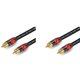 thumbnail image 1 of 2X FSU Cable de Audio Digital RCA Estéreo Premium RCA Una RCA Cable Coaxial SPDIF Altavoz Macho Cable 2M, 1 of 5
