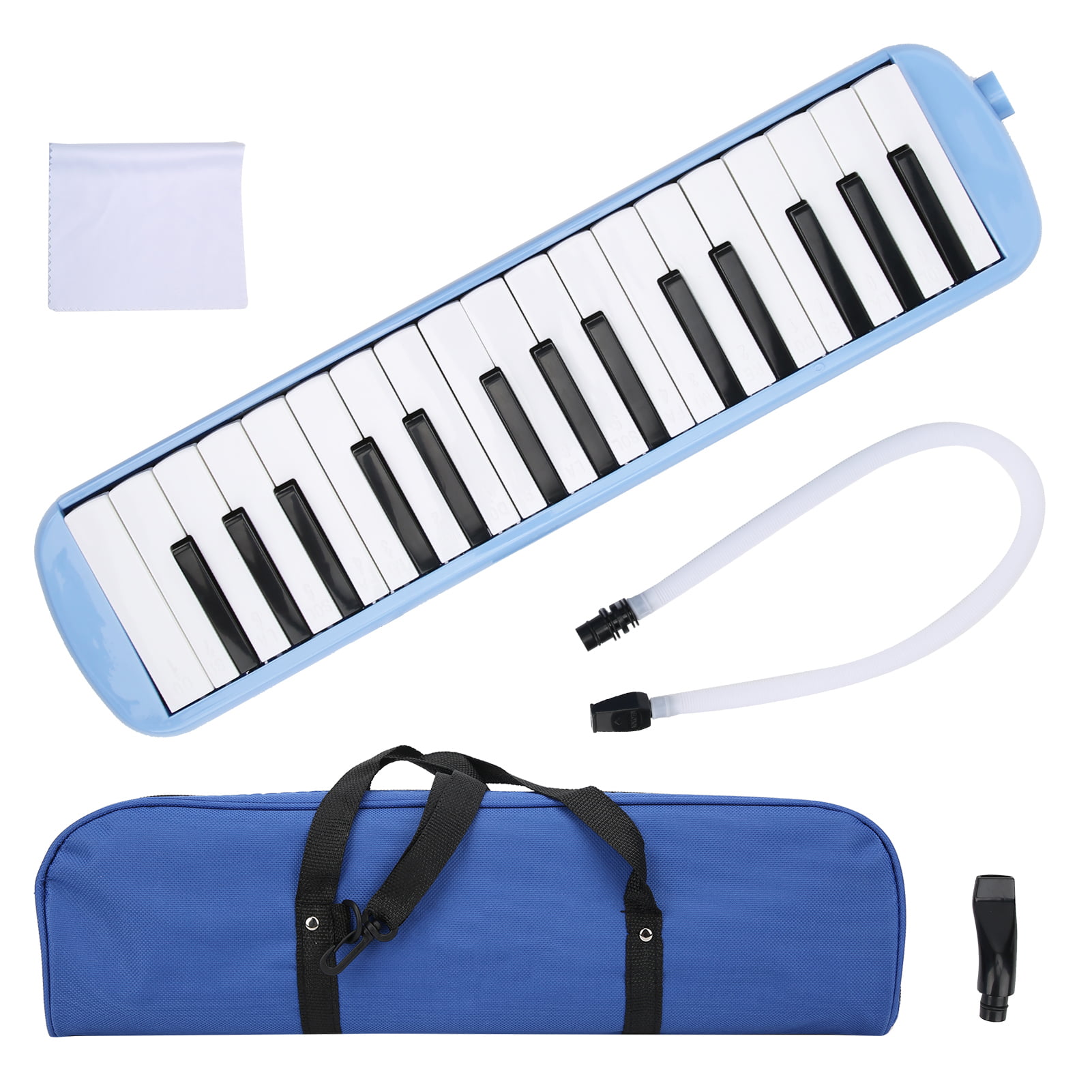 New Version Melodica Instrument with Mouthpiece 32 Key Premium Air Melodicas Piano Keyboard Style Portable with Carrying Bag Melodica 