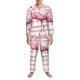 thumbnail image 3 of Balery Flamingo Pijama para Hombre de Dos Piezas con Manga Larga, Conjunto de Dormir y Descanso Suave con Bolsillos-Small, 3 of 7