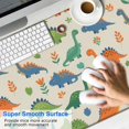 thumbnail image 2 of Long Mouse Pads for Desk,Beige Dinosaur Pattern Desk Mats on Top Of Desks, Desk Mouse Pad Extra Large with 3mm Non-Slip Base and Stitched Edge for Gaming,Office,Work,Home 47.3"x23.6", 2 of 6