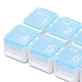 thumbnail image 2 of Organizador Smart 7-Day Pill Organizer Timing Reminder Medicine Weekly Box (Azul B) Wdftyju Libre de BPA, 2 of 4