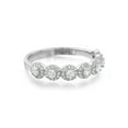 thumbnail image 2 of Messika Alliance Joy Demi-Tour Diamond Ring 18K White Gold Size 52 US 6, 2 of 5