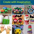 thumbnail image 5 of 1500+ Loom Bands, Rubber Band Bracelet Kit, Loom Bracelet Making Kit for Girls& Boys Creativity Birthday Gift, 5 of 7