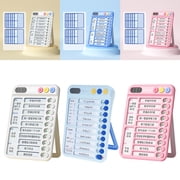 Chores Chart for Kids Portable Daily Checklist Board Self-discipline Chores Chart Adults Schedule Reminder Board