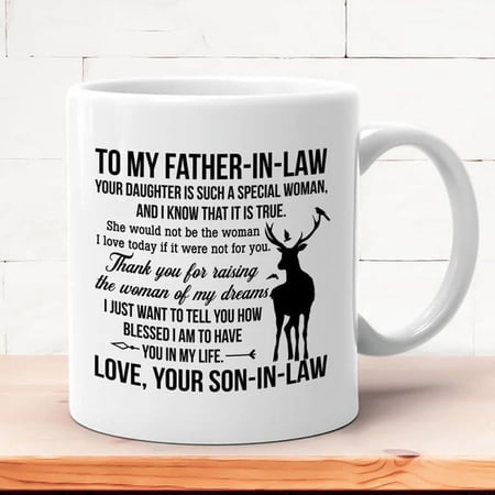 To My Father-In-Law Mug, Father's Day Mug, Father Of The Bride Gift From Groom, To My Future Father In Law
