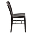 thumbnail image 3 of Black-Antique Gold Metal Indoor-Outdoor Chair, 3 of 9