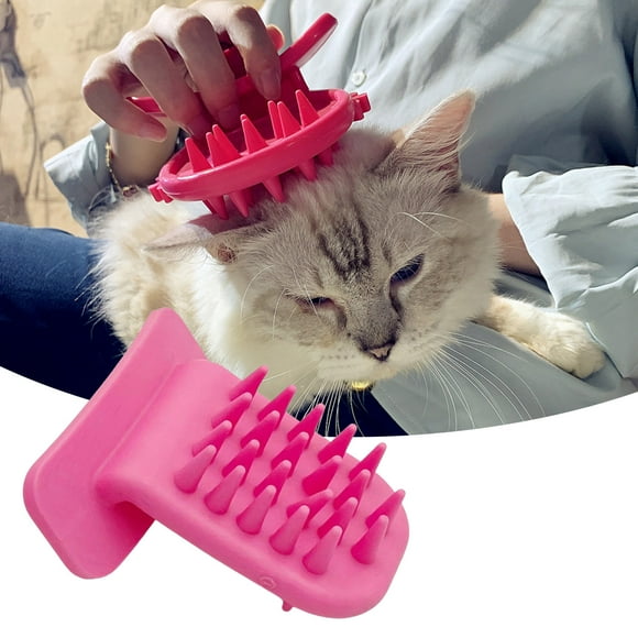 Bathing Brushes Selection Gentle Cat and Dog Massage Brush for Licking and Scratching Care in Bath Routine
