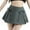 Grey, variant on MIXUE Skirts For Women Summer Solid Color Bow Low Waist Mini Tennis Skirt Daily-Wear,White,M