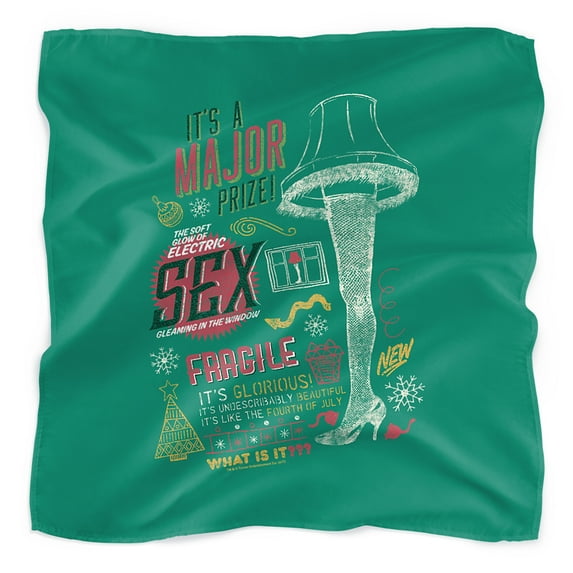 A Christmas Story It's a Major Award Bandana (21 in x 21 in)