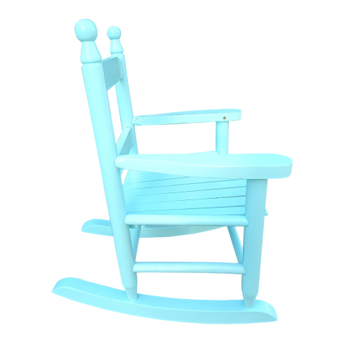 Child's Rocking Chairs, Youth/Childs/Childrens Porch Rocker Chair, Solid Wood Outdoor Kids' Rocking Chairs, Classic Wooden Seats for Boys and Girls for Living Room,Bedroom, Porches, Light Blue - image 4 of 6