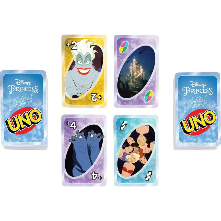 UNO Disney Princess The Little Mermaid Card Game, Inspired by the Movie