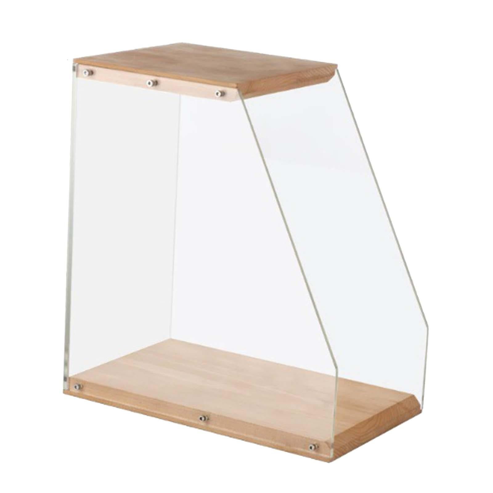 Tongina Vinyl Storage Holder CD Storage Case Portable Space-saving Acrylic Board Desk Ornament Album Desktop Organizer for Books Home