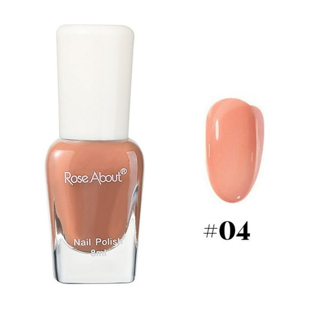 Esmalte de uñas, Regalos para mujeres, Desgarrable, Horneado, Esmalte de uñas a base de agua, Sin olor, Flash, Brillo, Lentejuelas, Mejora de uñas 8 ml
