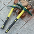thumbnail image 4 of LMTODLFG 15 Inches Steel Forged Pickaxe, Sturdy Durable Mattock Hoe, Weeding Pick Axe with Lightweight Plastic Coated Fiberglass Handle Suitable for Digging, Weeding, Gardening, Camping, 4 of 7