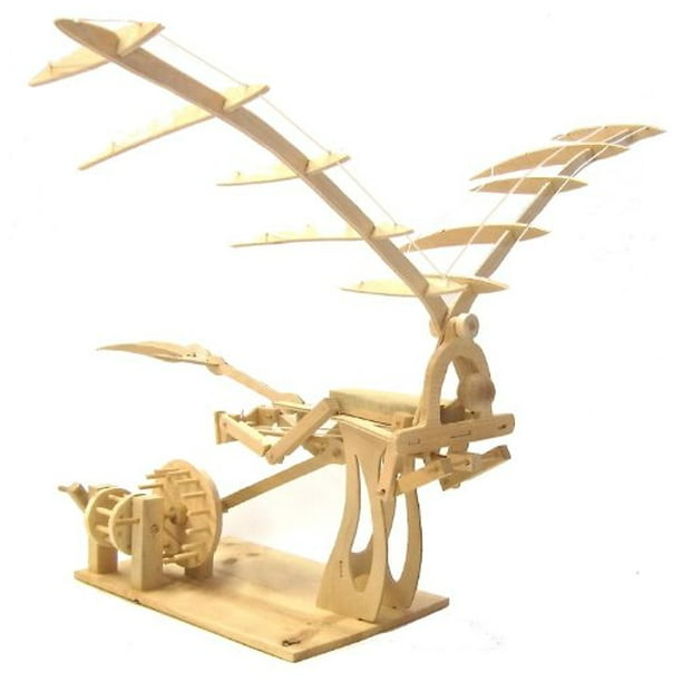 Leonardo da Vinci Design Wooden Ornithopter Model Kit By