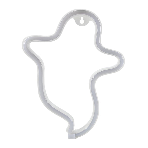Halloween Night Light Desktop LED Fantasma en forma de luz de neón sin batería