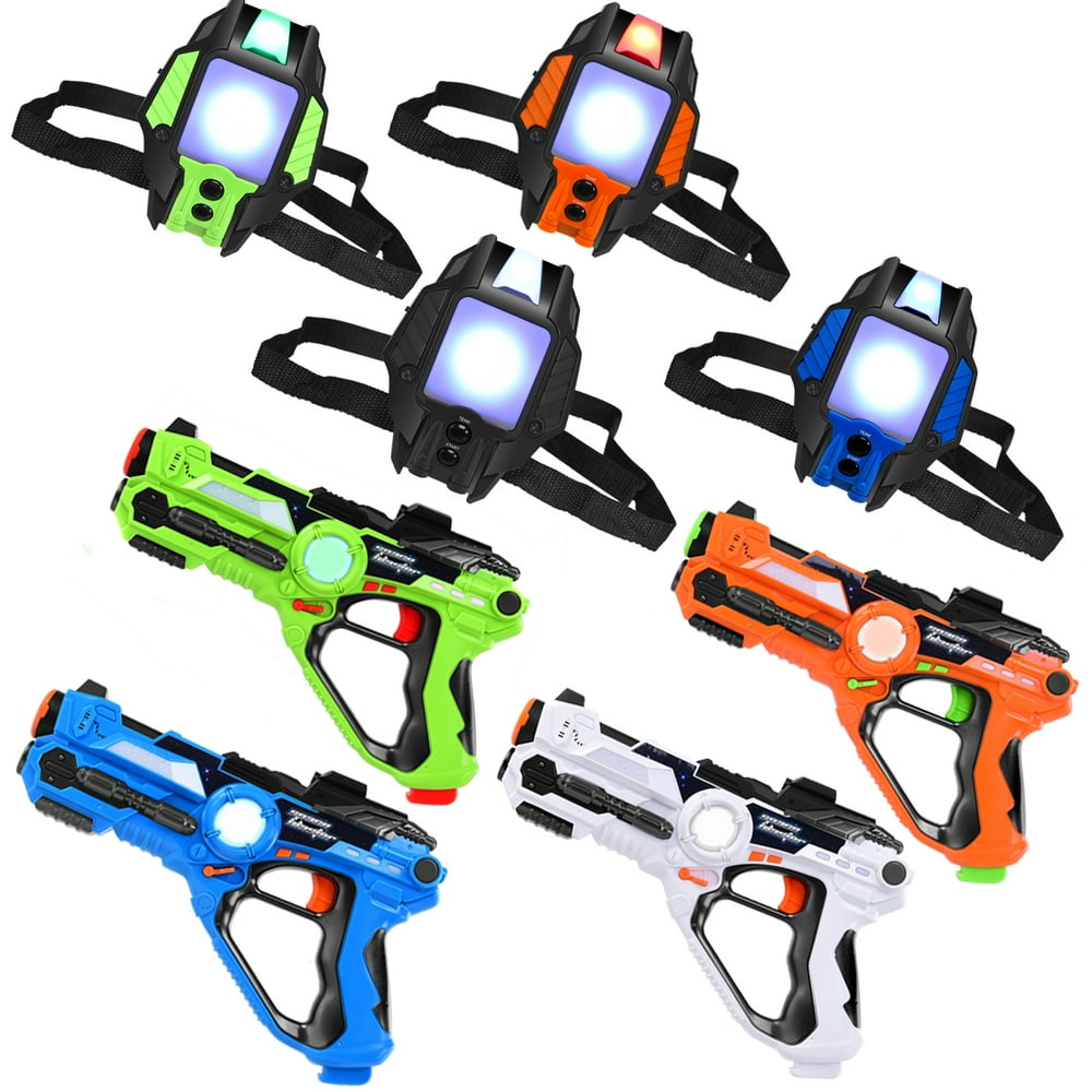 laser vests and guns