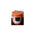 thumbnail image 1 of Ensemble de 2 Bougies Piliers Rustiques Pures Orange Coulées à la Main, 1 of 1