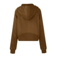 thumbnail image 5 of MeetoTime Women's Zip Up Hooded Sweatshirt Fall Fleece Long Sleeve Hoodie Basic Jacket with Pockets, 5 of 5