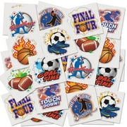 ArtCreativity Sports Temporary Tattoos for Kids - Bulk Pack of 144, Assorted Designs Party