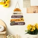 thumbnail image 5 of Xihbxyly Colgador de Puerta de Madera, Decoración Festiva, Madera Natural, Acabado Liso, Ligero y Duradero, Ideal para Puerta de Entrada o Jardín, Ideal para Fiestas Navideñas, 34 X 29 Cm., 5 of 7