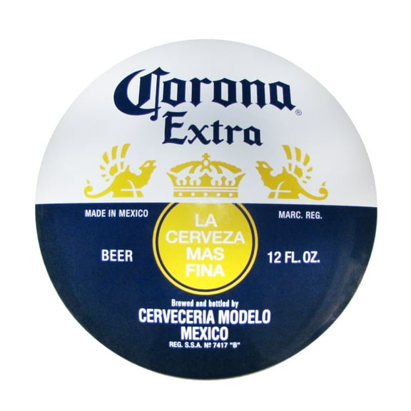 Licensed Corona Extra Beer Tin Dome Button Sign Garage Man Cave Bar Pub Wall Decor